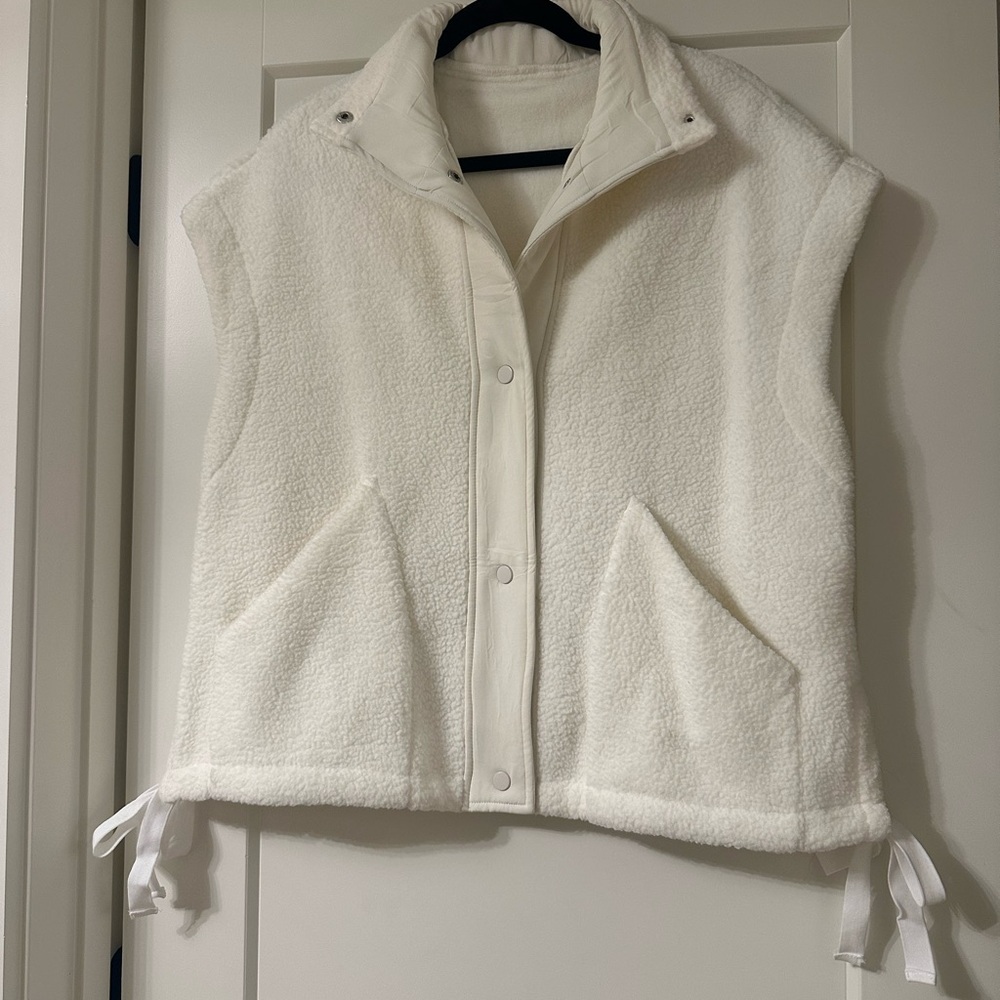 White Fleece Vest
